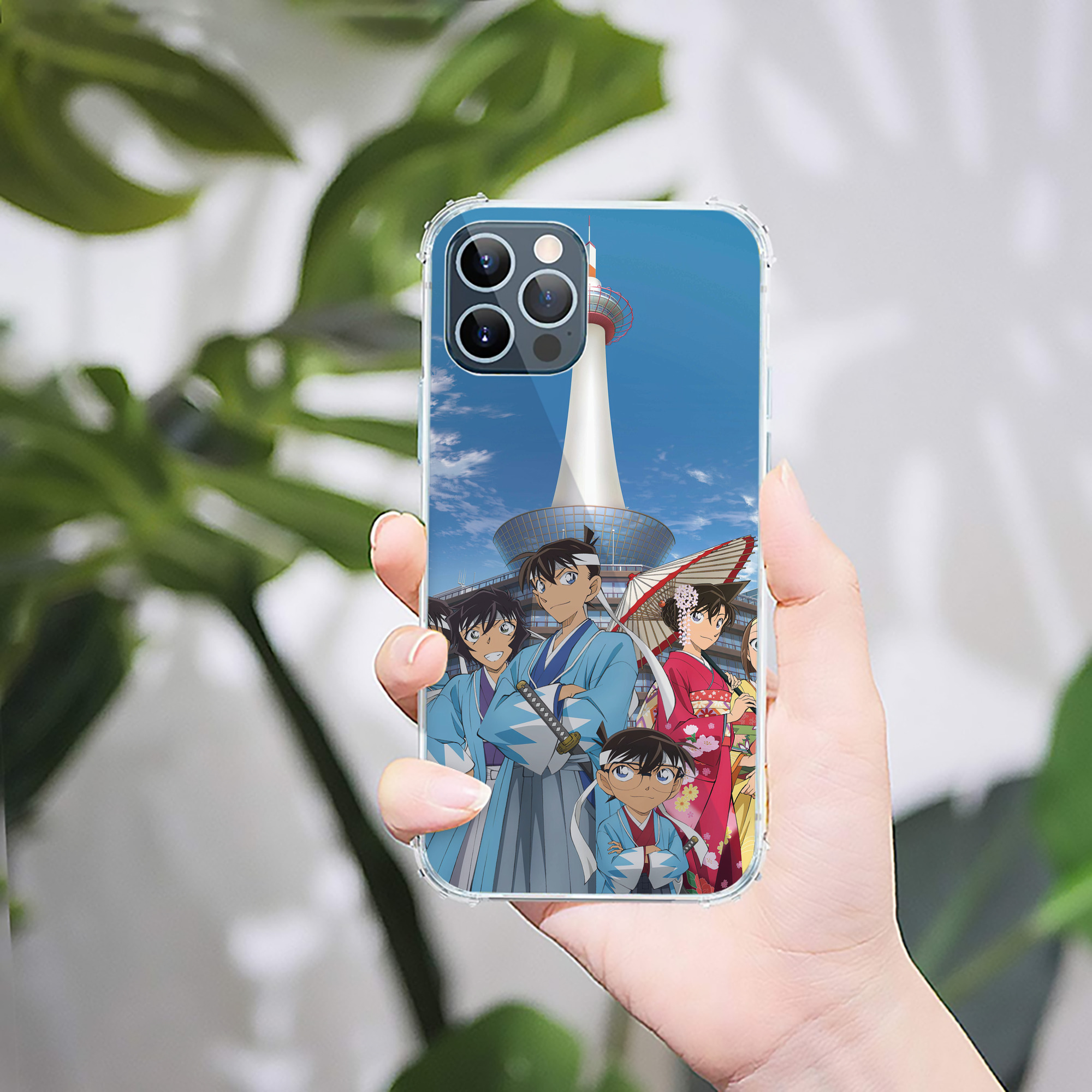 （画像用） 名探偵コナン Detective Conan 【iPhone 12シリーズ対応】透明スマホケース（クリアソフトケース）